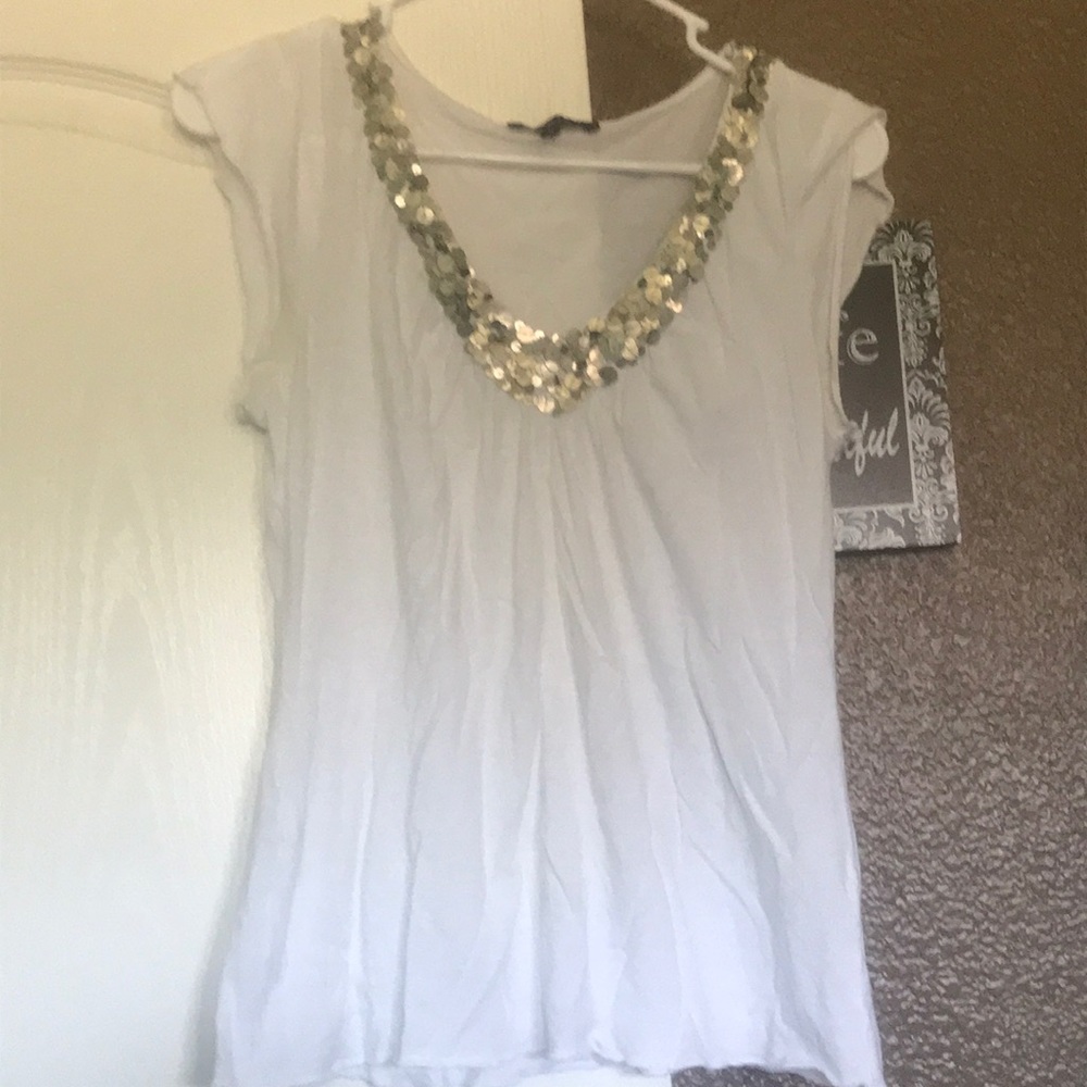White bling shirt